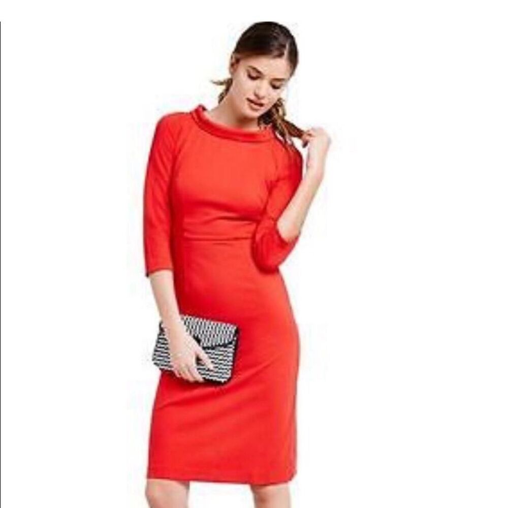 Boden Women's Red and Orange Dress